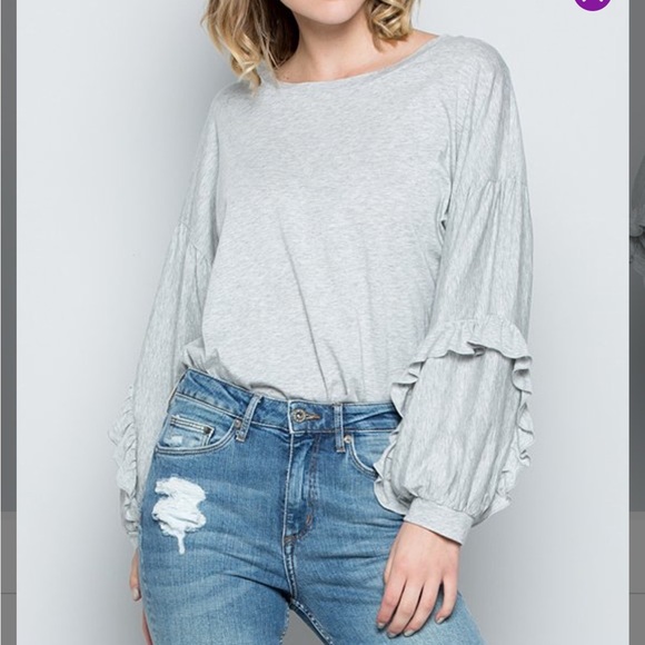 Womens Flare/Frill Designed Top - Picture 2 of 11